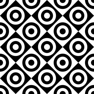 Sorunsuz kare ve daire desen