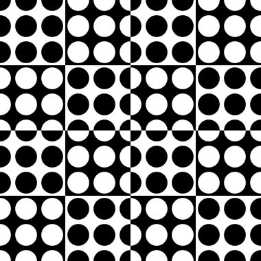 Sorunsuz kare ve daire desen