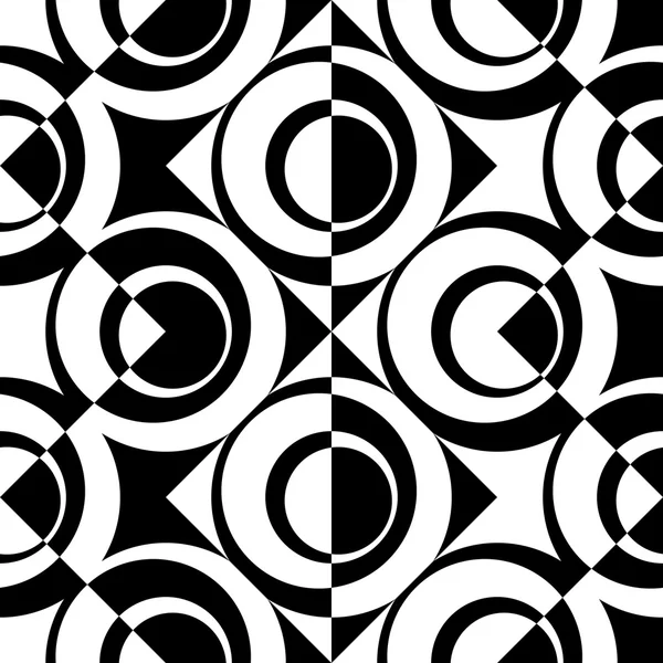 Cercle sans couture et motif ZigZag — Image vectorielle