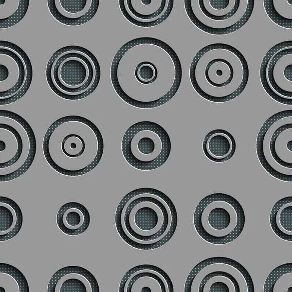 Naadloze cirkel patroon — Stockvector