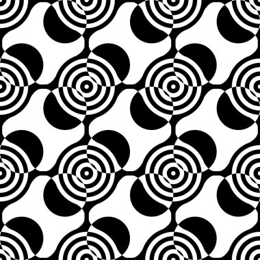 Sorunsuz kare ve daire desen