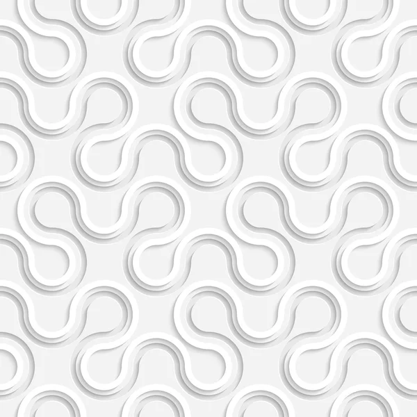 Seamless Curved Shape Pattern — Stock Vector