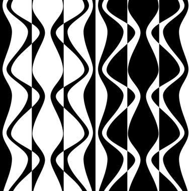 Sorunsuz kavisli şekli desen