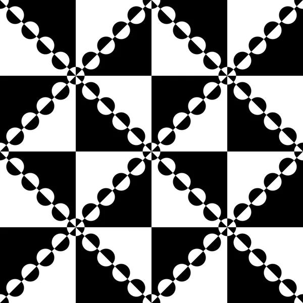 Cercle sans couture, motif carré et triangle — Image vectorielle