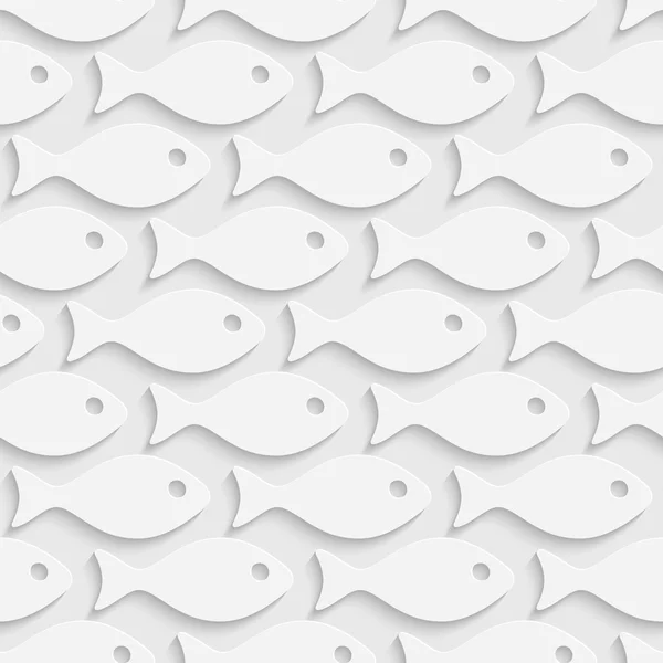 Seamless Fish Pattern — Stock Vector