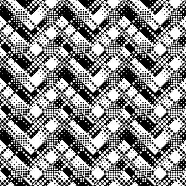 Dikişsiz zikzak desen