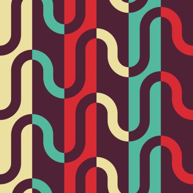 Sorunsuz kavisli şekli desen