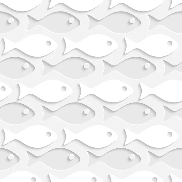 Seamless Fish Pattern — Stock Vector