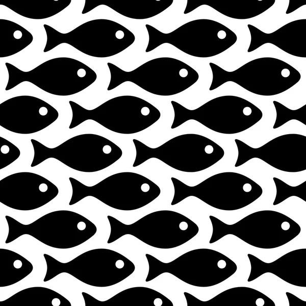 Seamless Fish Pattern — Stock Vector