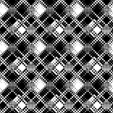 Kesintisiz Daire ve kare desen