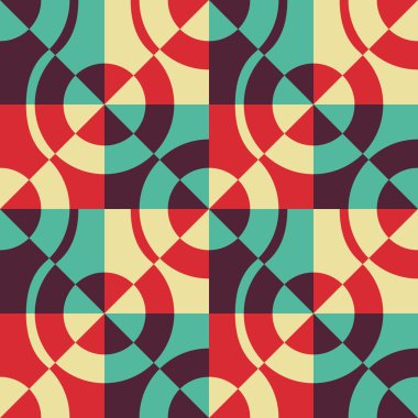 Sorunsuz kare, üçgen ve daire desen