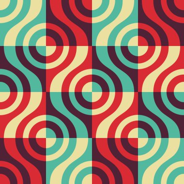 Sorunsuz kavisli şekli desen