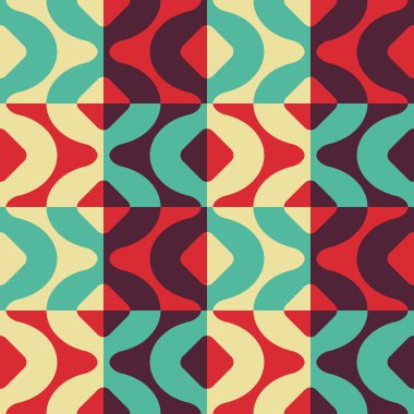 Sorunsuz kavisli şekli desen