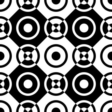 Kesintisiz Daire ve kare desen