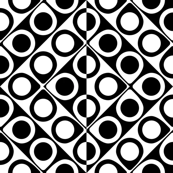 Sömlös Circle och randigt mönster — Stock vektor