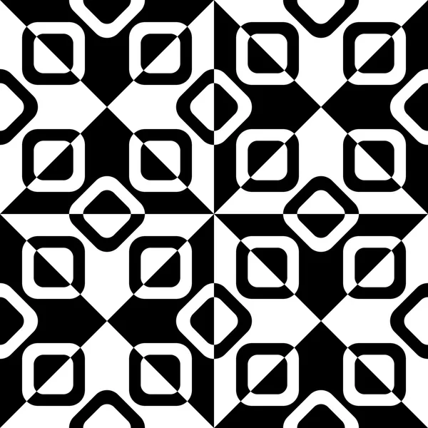 Triángulo sin costura y patrón cuadrado — Archivo Imágenes Vectoriales