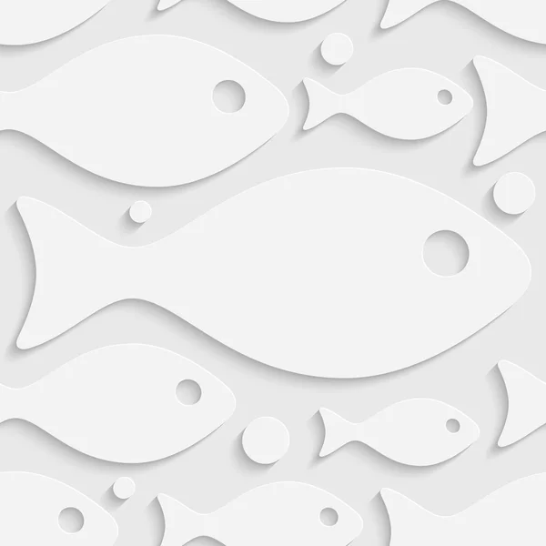Sömlös fisk mönster — Stock vektor