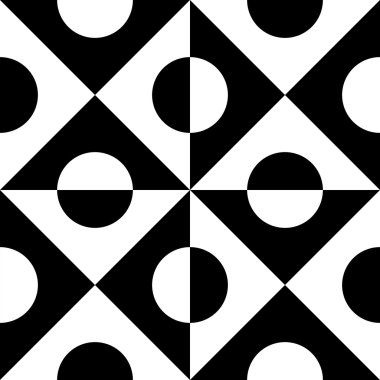 Sorunsuz kare ve daire desen