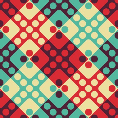 Sorunsuz kare ve daire desen