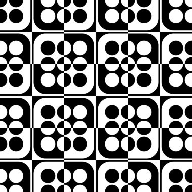 Sorunsuz kare ve daire desen