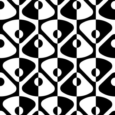 Kesintisiz Daire ve üçgen desen