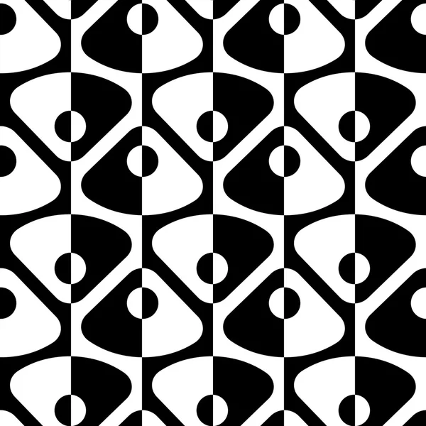 Cercle sans couture et motif de triangle — Image vectorielle