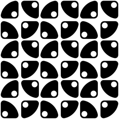 Kesintisiz Daire ve üçgen desen