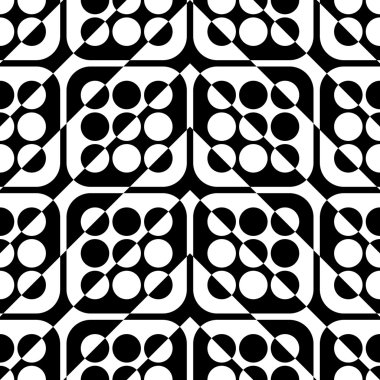 Kesintisiz Daire ve kare desen