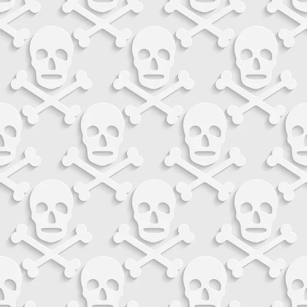 Seamless Skull Pattern — Stock Vector