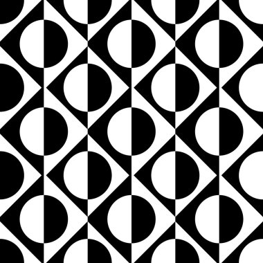 Sorunsuz kare, üçgen ve daire desen