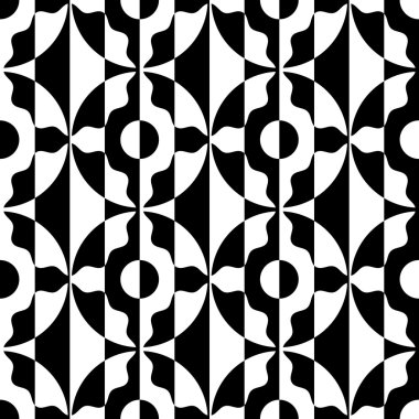 Sorunsuz şerit ve daire desen