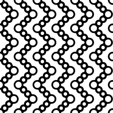 Kesintisiz Daire ve zikzak desen