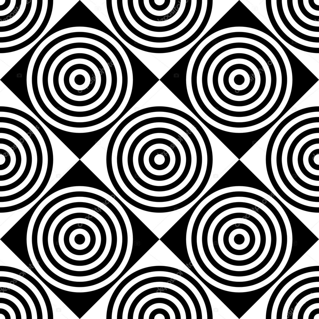 Seamless Square and Circle Pattern