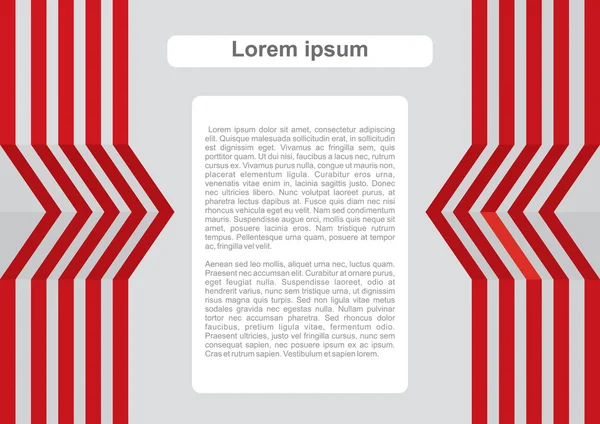 Template with grey and red lines — Wektor stockowy