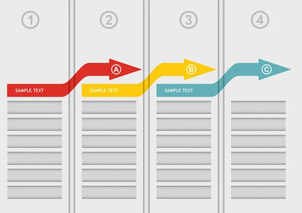 Gráficos de conceito de negócios — Vetor de Stock