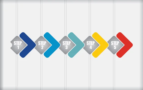 Plano de negócios gráfico — Vetor de Stock