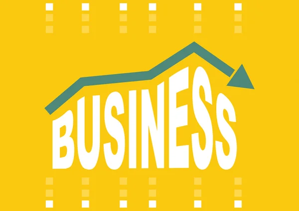 Concetto di business con grafico astratto — Vettoriale Stock