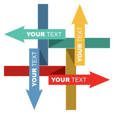 iletişim kavramı - oklar ile şablonu