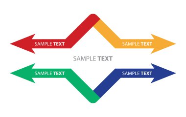 Renk okları, soyut şablonu
