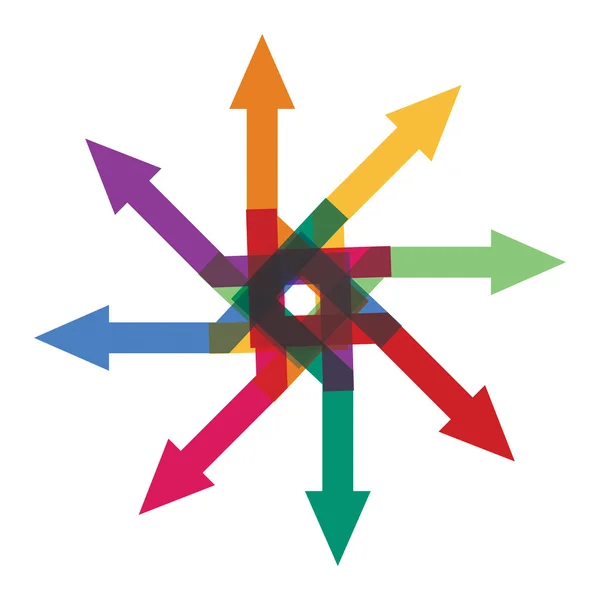 Segno di frecce astratte — Vettoriale Stock