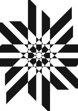 Soyut siyah beyaz illüstrasyon