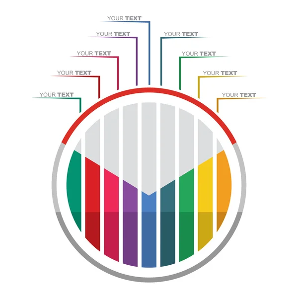 Grafiek en flow diagram — Stockvector