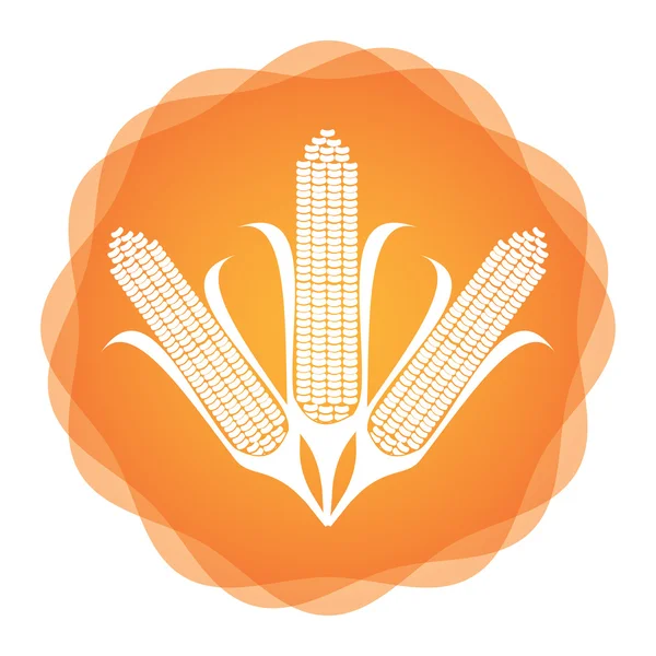 Ikona kukurydzy, koncepcja — Wektor stockowy