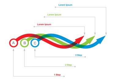 akış veya grafik illüstrasyon