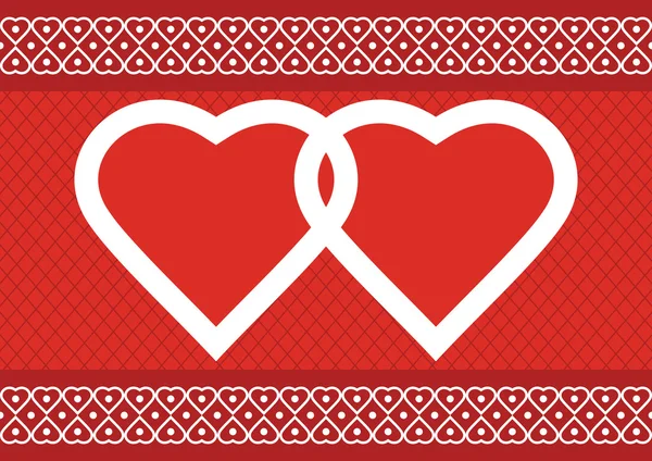 Aftelkalender voor Valentijnsdag bewerkbare sjabloon — Stockvector