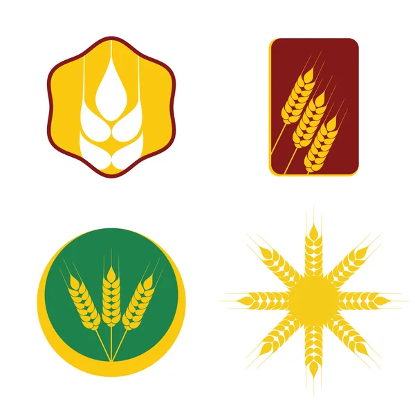 Wheat icon set — Stock Vector