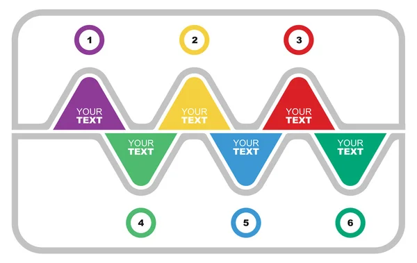 Grafiek en flow diagram — Stockvector