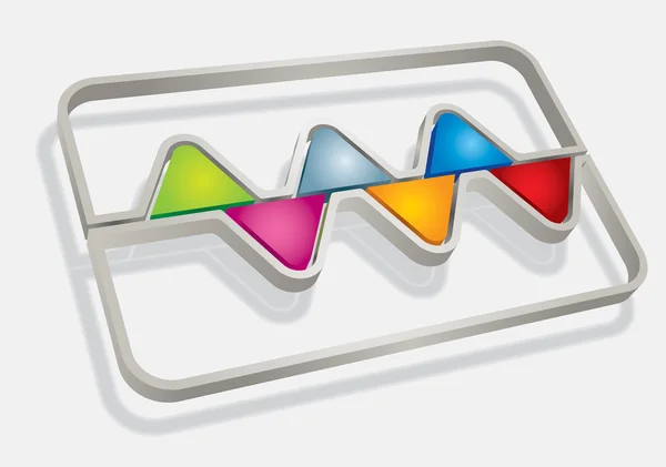 Vorlage Flussdiagramm — Stockvektor