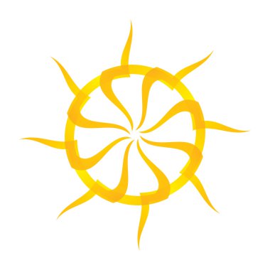 sanatsal turuncu güneş