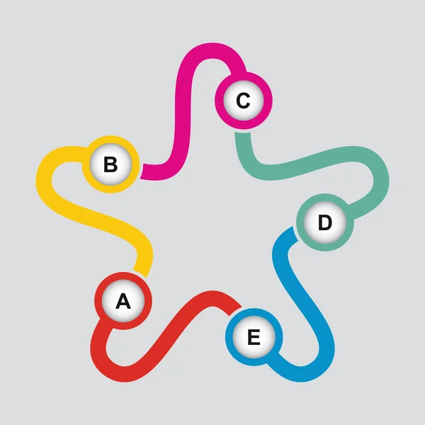 Diagrama gráfico y de flujo — Archivo Imágenes Vectoriales